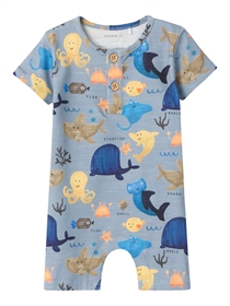 NAME IT Kortærmet Heldragt Harim Dusty Blue